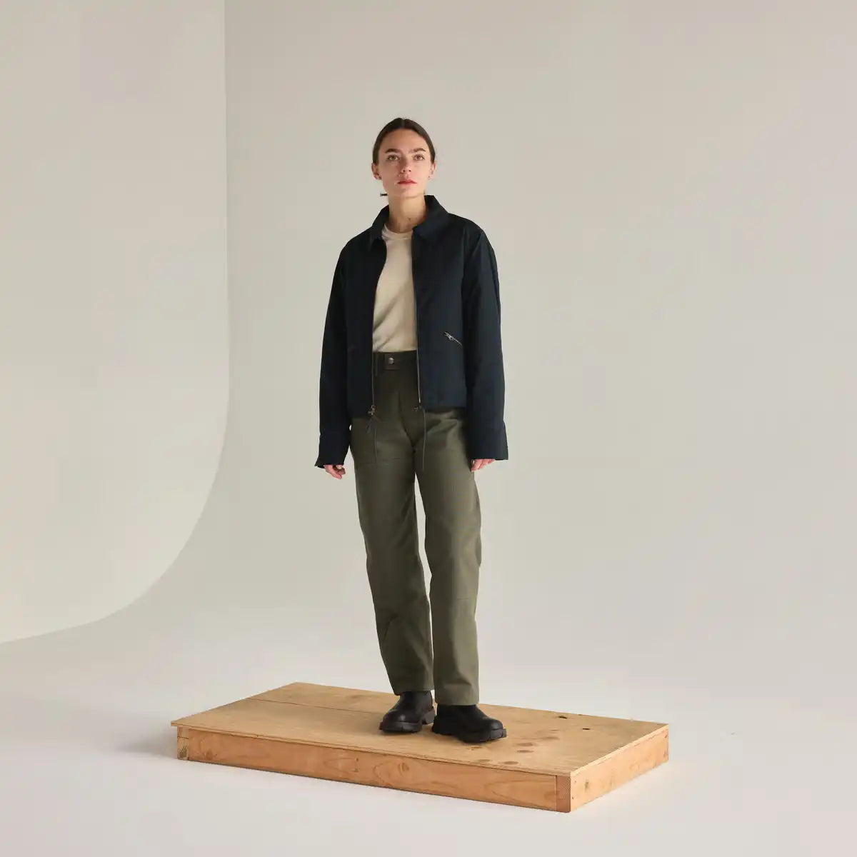 Women's Waxed Primaloft Coaches Jacket Navy