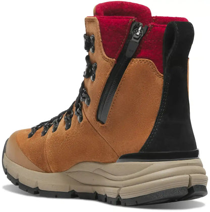 Arctic 600 Side-Zip 7" Brown/Red Felt 200G